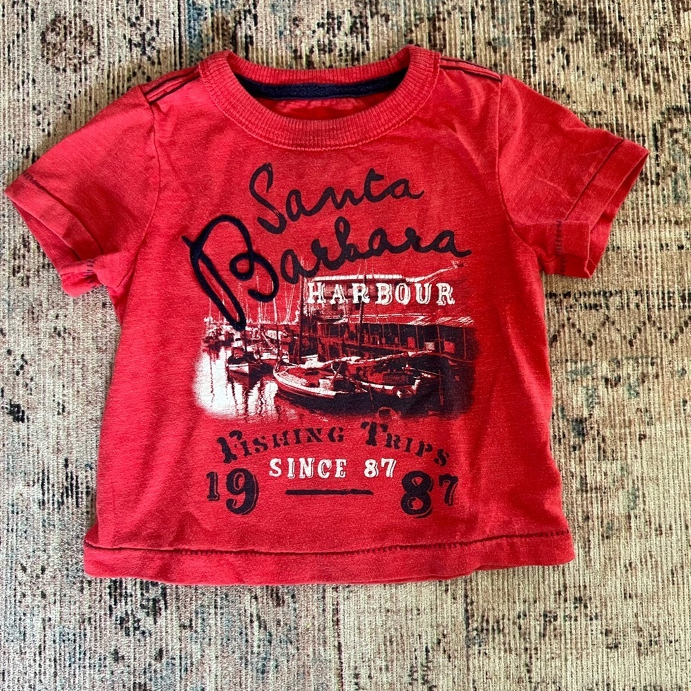 Cherokee Red Santa Barbara Graphic Tee